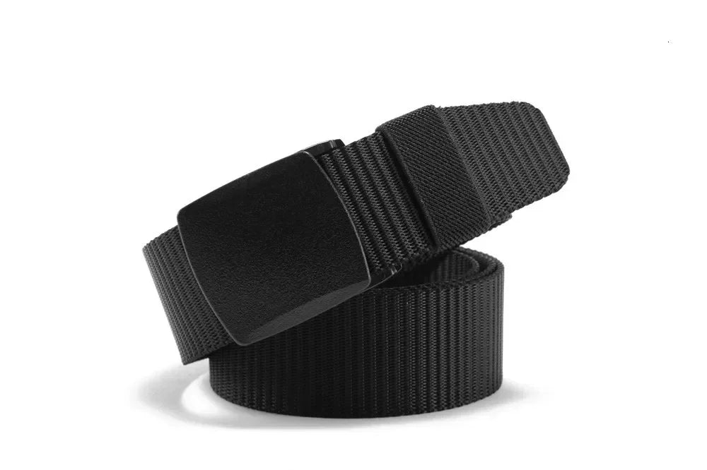 2PCS Automatic Buckle Nylon Belt Outdoor Hunting Multifunctional Tactical Canvas Belt High Quality Men Belt