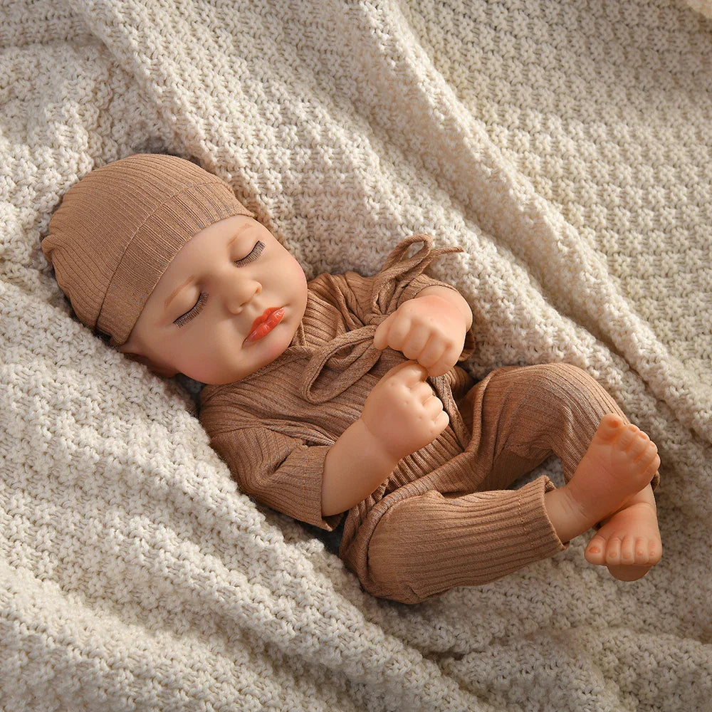 16 Inch 40cm Loulou Full Body Soft Vinyl Girl Reborn Baby Doll Lifelike Bebe Reborn Doll Toys Realistic Baby Doll Toys