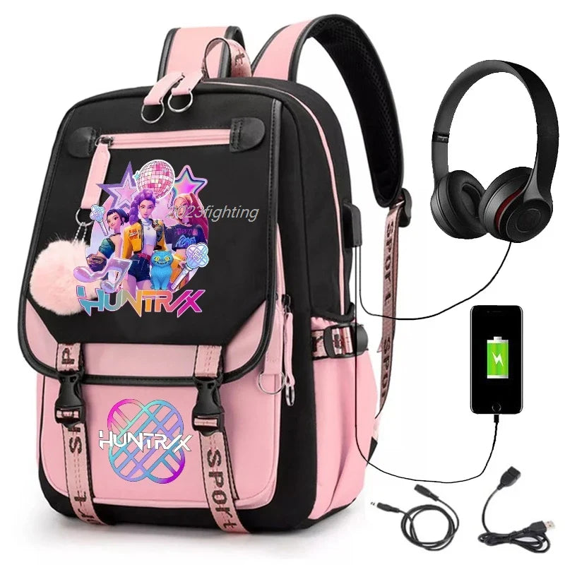 Backpack Cartoon Rucksack Girls School Bag High Capacity Women Backpack
