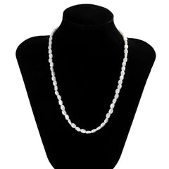 Fashion Simple Imitation Pearl Choker Necklace for Women Vintage Elegant