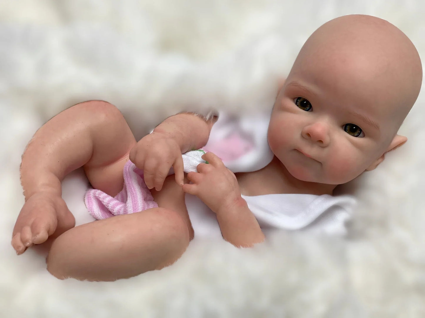13Inch Open Mouth Full Silicone Bettie Bebe Reborn Girl With Painted Skin Newborn Baby Doll Lifelike Muñeca Reborn For Kids Gift