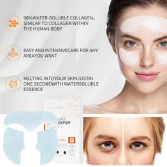 Soluble Collagen Mask Soluble Lifting Anti-Aging Film for Face Melting Remove Dark Circles Facial mask forehead and cheek patch