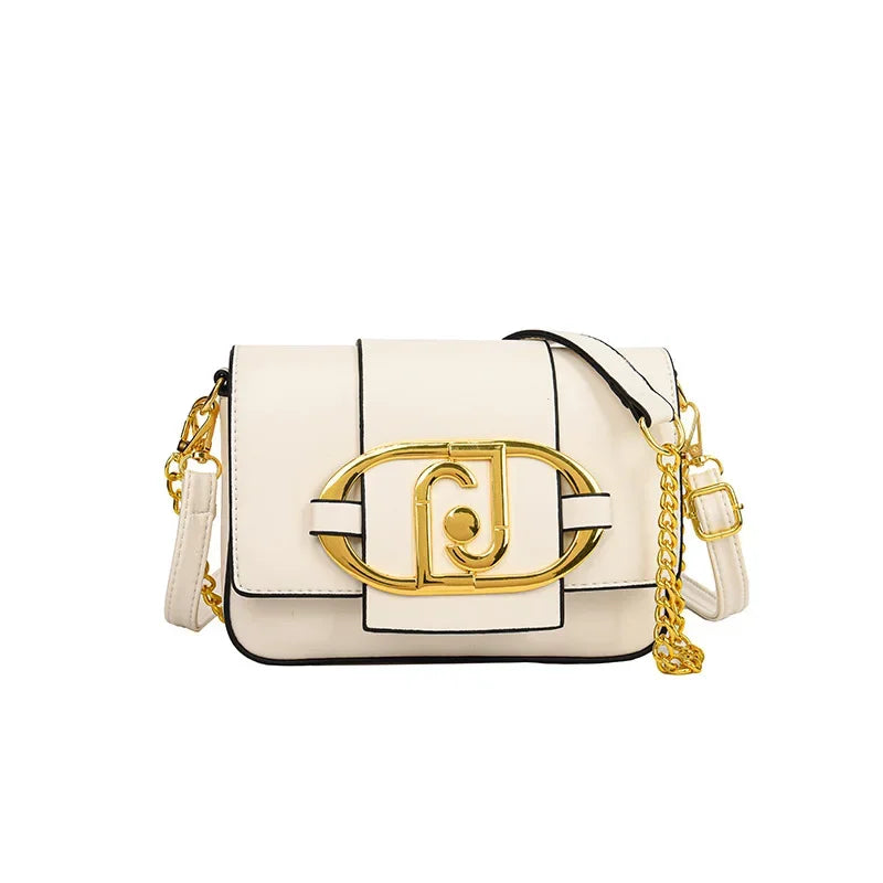 Handbags For Women Metal Buckle Flap Square Shoulder Bags Fashion
