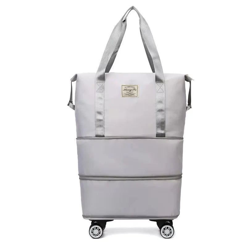 Oxford cloth large capacity travel bag Dry wet separation storage business travel luggage bag Detachable universal wheel