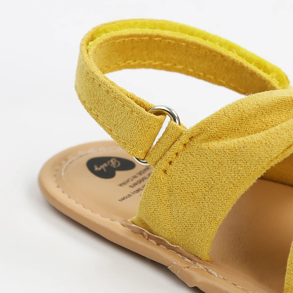 Baby Girls Sandals Cute Summer Soft Sole Flat Princess Shoes Infant Non-Slip First