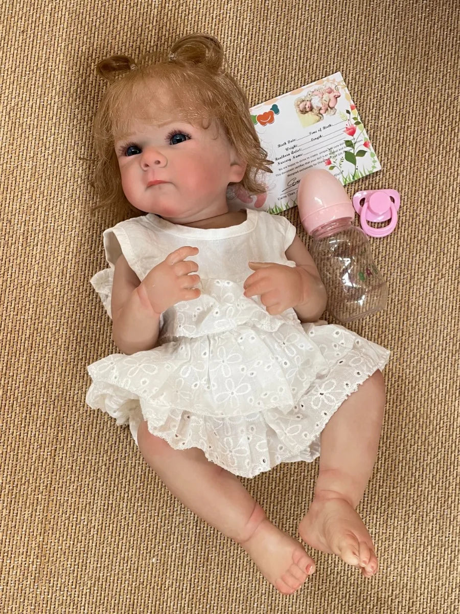 18 Inch Bettie Full Body Soft Girl Reborn Baby Doll With Painted Lifelike Hair Bebe Reborn Toys