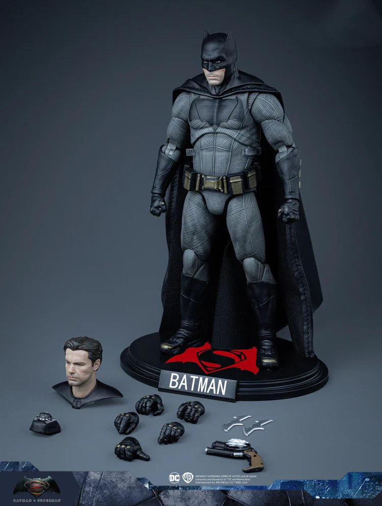 Fondjoy DC Heavy Armor Batman Movie Character Model Light Armor Big Batman 1/9  Action Figures 19cm Collect Ornaments Boy Gifts