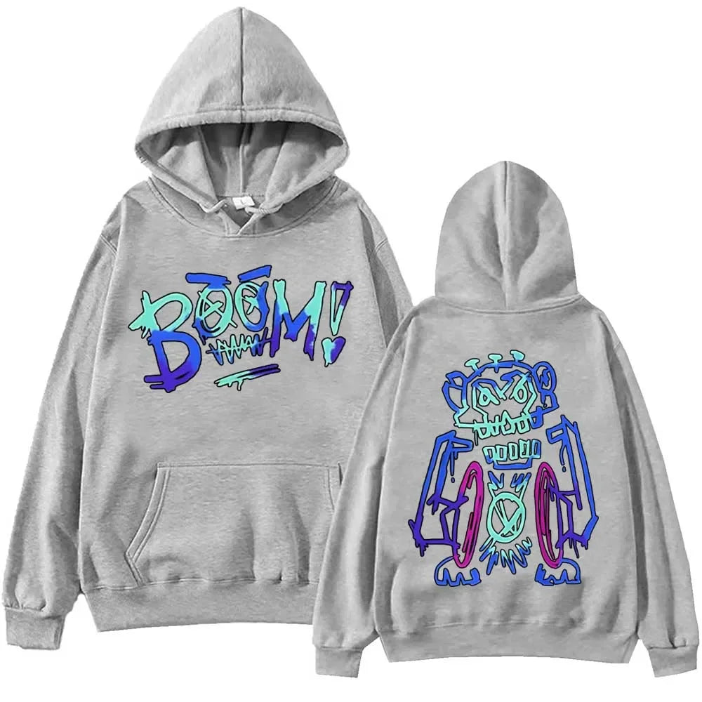 Anime Arcane Jinx Graffiti Hoodie Harajuku Hip Hop Pullover Tops Sweatshirt