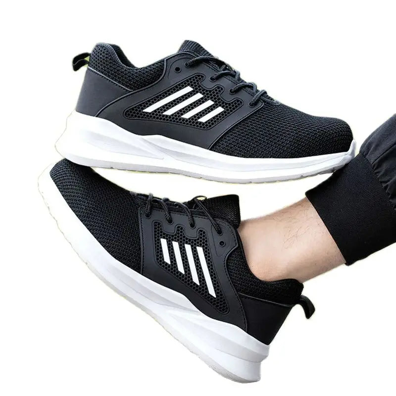 Unisex Breathable Light Summer Safety Shoes For Men Women Indestructible Anti Smashing Casual Steel Toe Cap Security Shoes