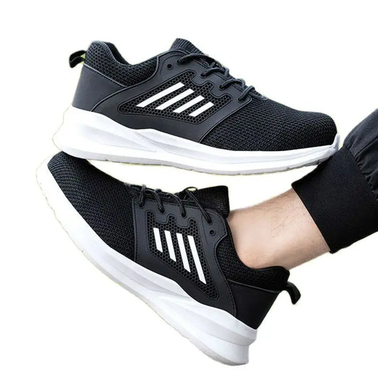 Unisex Breathable Light Summer Safety Shoes For Men Women Indestructible Anti Smashing Casual Steel Toe Cap Security Shoes