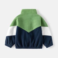 Children's Jackets Color-matched Fleece Jacket Baby Girl Winter Clothes Boys Clothes