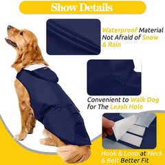 Dog Raincoat Small Large Dogs Waterproof Pet Clothes Reflective Dogs Rain Coats