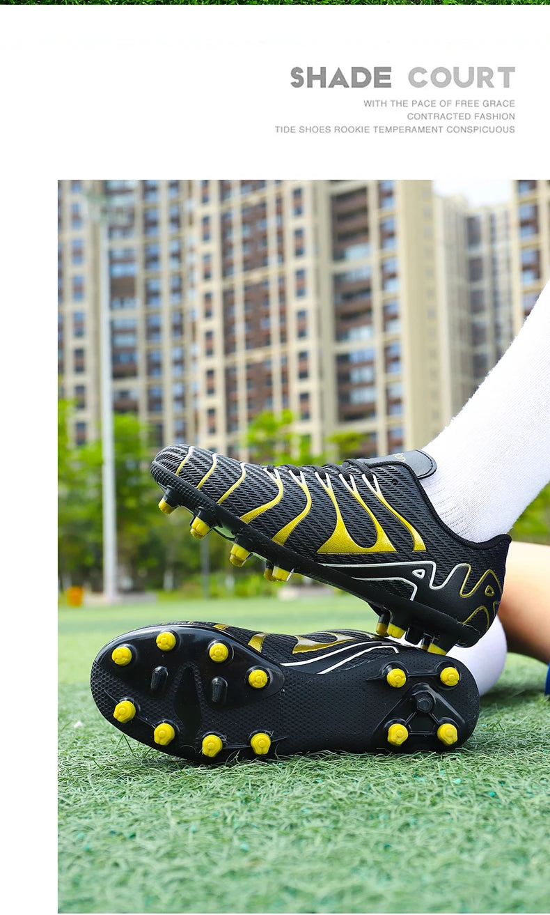 Men Soccer Shoes Adult Kids TF/FG Futsal Boys Ultralight Soccer Cleats Professional