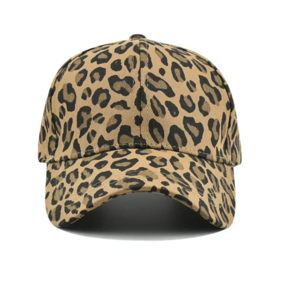 Fashion Adjustable Hip Hop Men Women Leopard Print Baseball Cap Sun Hat