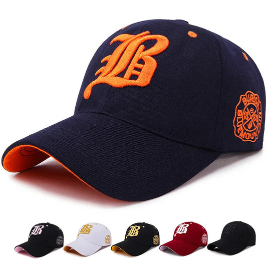 Men Women's Baseball Cap Summer Cotton Hat Embroidery Snapback Hip-Hop Cap