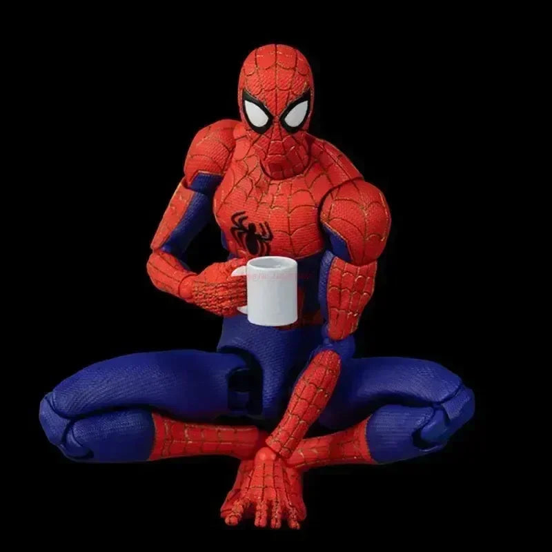 2024 Spiderman Gwen Peter Action Figure Anime Spider-verse Collection Sentinel Miles Morales Figures Christmas Toys Gifts