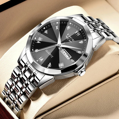 LIGE Fashion Quartz Wristwatches Casual Sport Military Watch For Women Top Brand Luxury Waterproof Watch Ladies Relogio Feminino