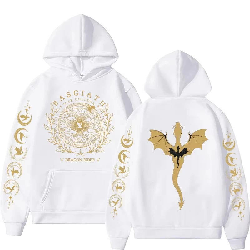 Hoodie Fourth Wing Graphic Hoodies Na Sgiath War College Dragon Rider Sweatshirt