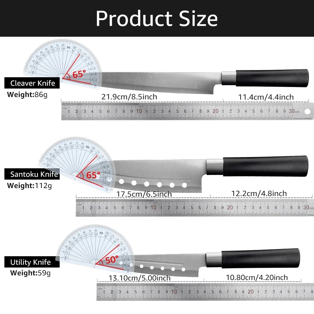 Sushi Knife Salmon Fish Filleting Japanese Chef Knife Stainless Steel Vegetables Slice