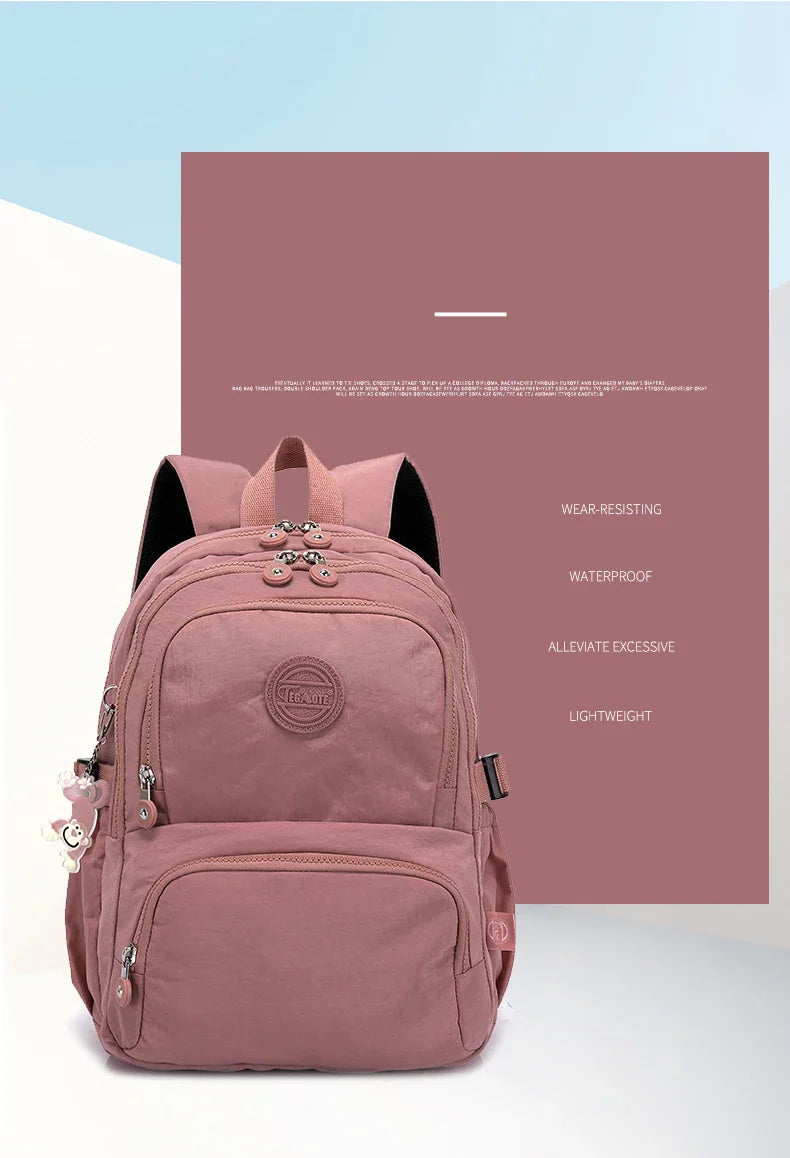 TEGAOTE Backpack for Women's Travel Bag Large Waterproof Mochila Feminina Pack Pack Bolsas School Bags for Kids Men Bagpack