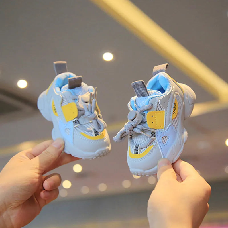 Sports Shoes Autumn Girls Boys Mesh Breathable Outdoor Shoes Children Casual