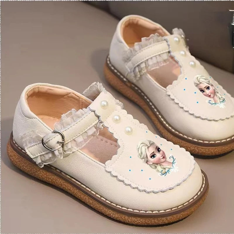 Disney Girls' Casual Shoes Lolita Soft Sole Princess Elsa Snow White Shoes