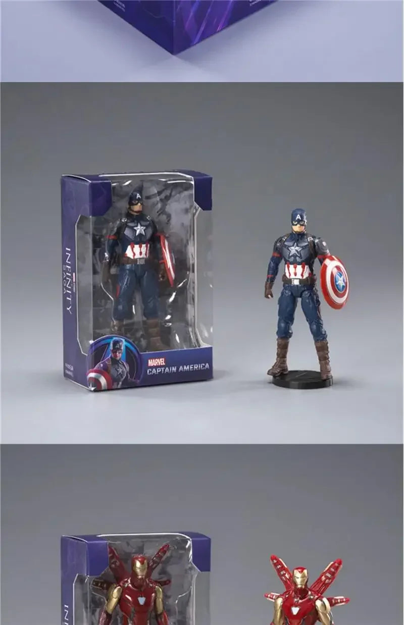 ZD Toys Official Avengers Legends: Iron Man, Spider Man, Thor, Captain America, Thanos, Hulk, War Machine Action Figures