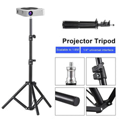 Metal Tripod Stand Universal Projector Bracket Extendable to 1.6M Aluminum