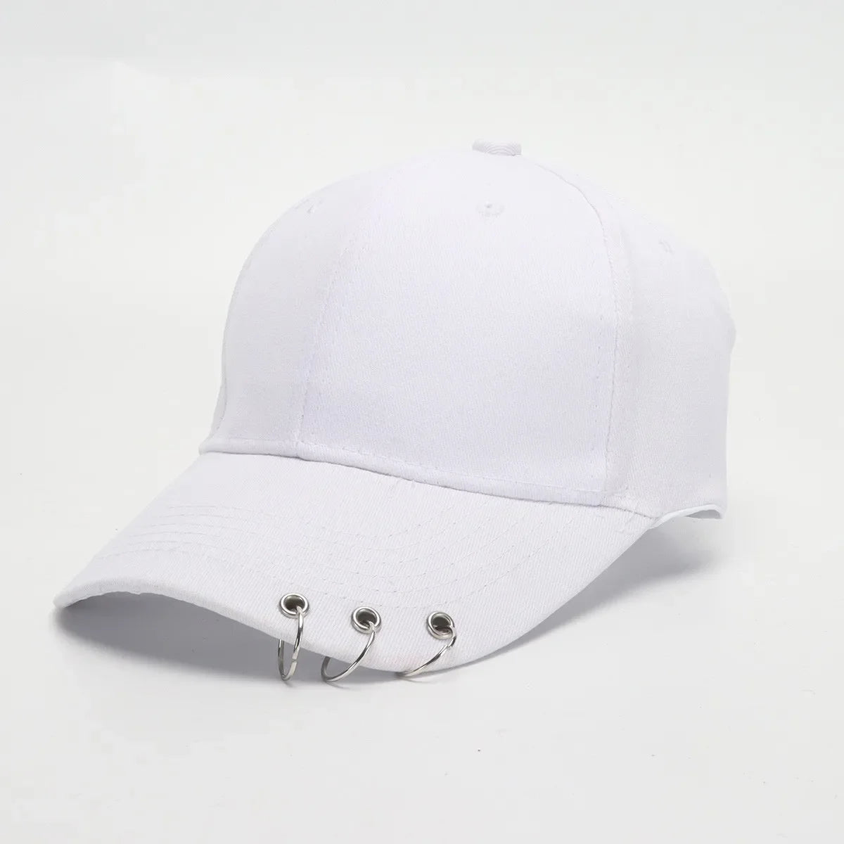 COKK Hip Hop Women's Baseball Cap With Ring Circle Snapback Hats For Men Women Unisex Dad Hat Adjustable Kpop Korean Style Gorra