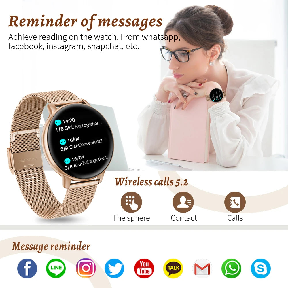 LIGE Bluetooth Call Smart Watch Women Custom Dial Watches Men Sport Fitness Tracker Heart Rate Smartwatch For Android IOS 2025