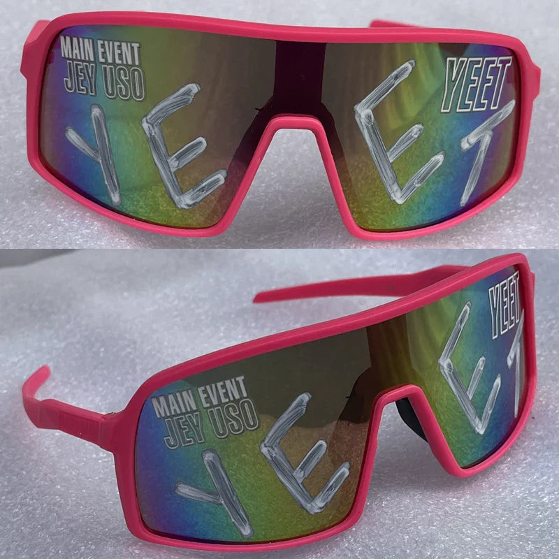 Jey Uso YEET Sunglasses Sports Shades MAIN EVENT Blue Glasses Bloodline USOS RARE colors  Motorcycle glasses