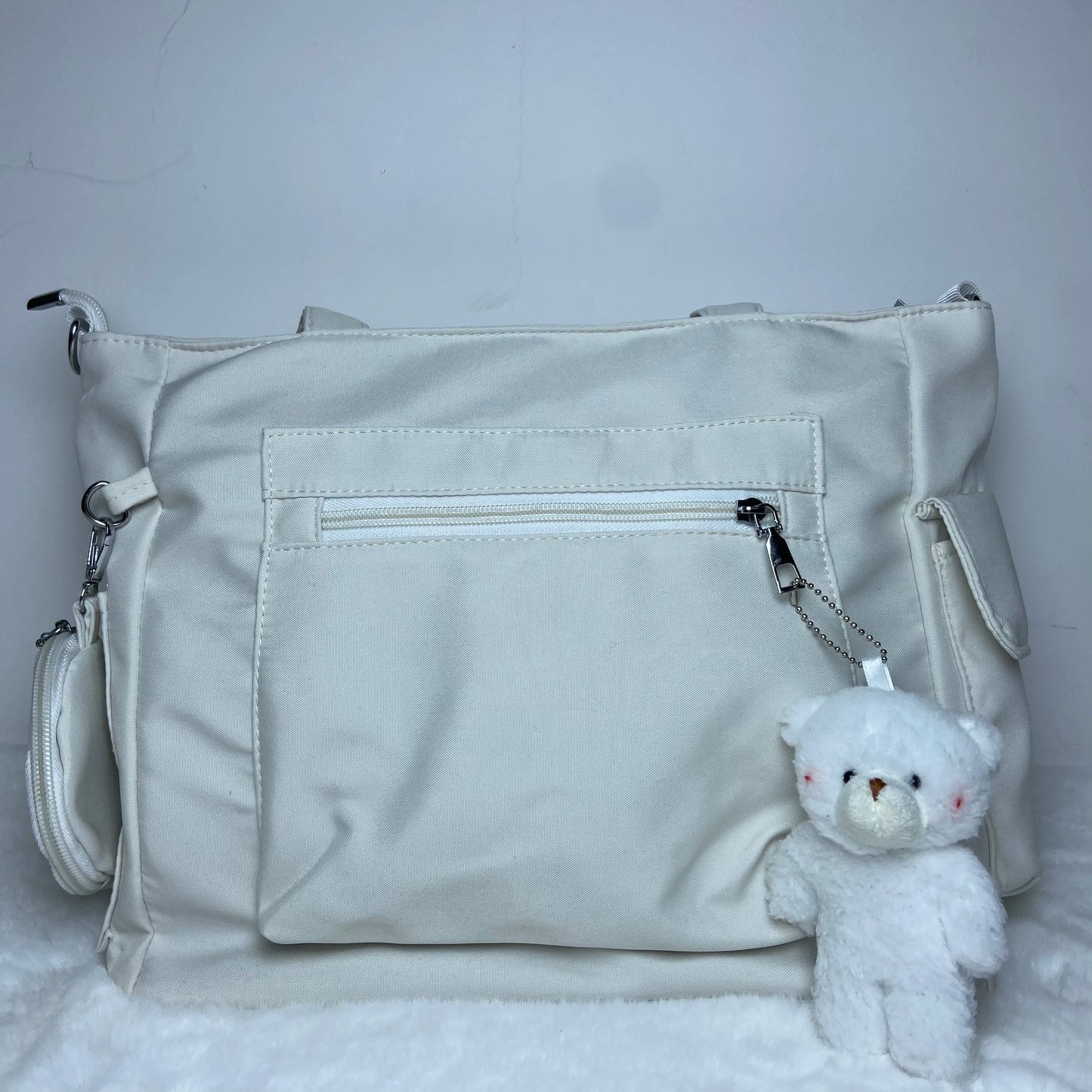 Simplicity Oxford Canvas Composite Shoulder Bag Solid Color Versatile Lazy Style