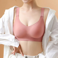 Large Size Soft Support Push-up Bra For Women, Seamless One-piece