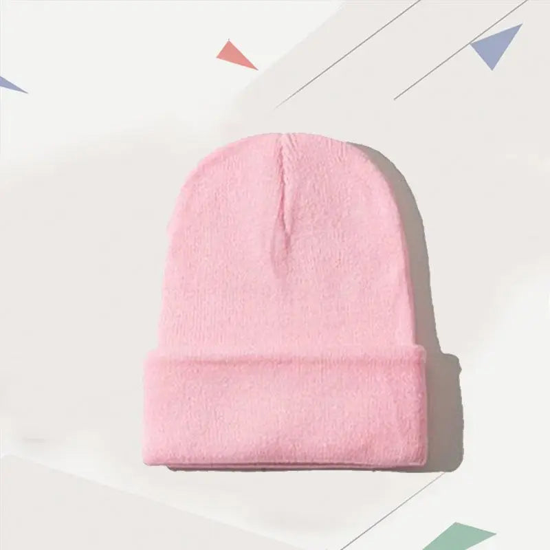 DIY Personalized Embroidered Design Knitted Hat Custom Logo Autumn Winter Warm Beanie Team Customize Stocking Skull Balaclava