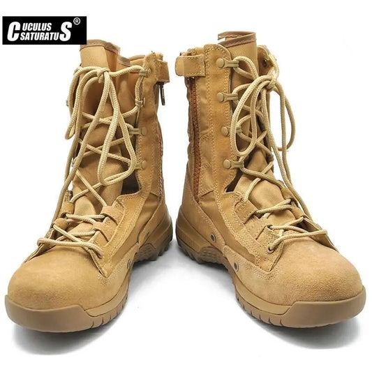 Military Combat Boots Men Ankle Boot Hunting Trekking Camping Mountaineering Shoes