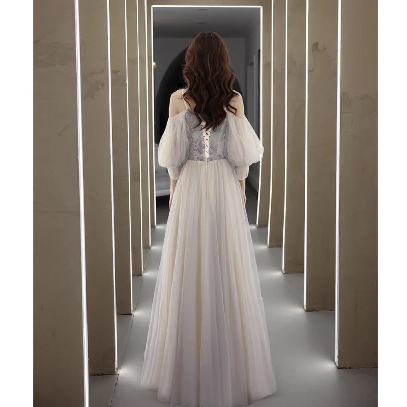 Homecoming Dresses: Women Long Party Dress Vintage Off Shoulder Sequin