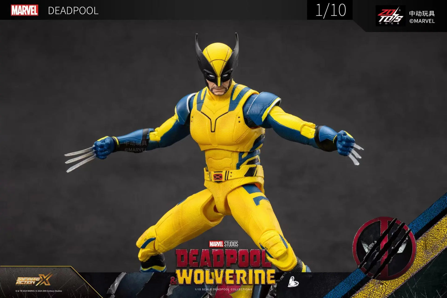2024 Deadpool & Wolverine Action Figures Movie Version ZD Toy Series  Collections Adult Action Figures Kids Gift