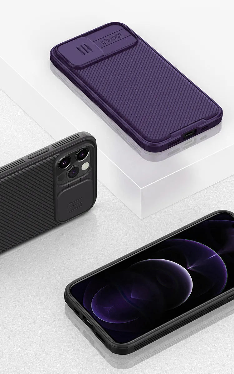Slide Camera Lens Protection For Magsafe Magnetic Wireless Charging Case For iPhone 13 14 15 16 Pro Max Plus Soft Silicone Cover