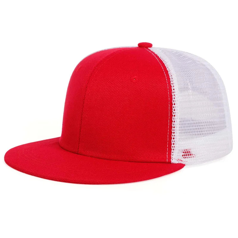 Fashion Men Baseball Cap Blank Mesh Camouflage Solid Color Hip Hop Hat Outdoor Sports Visor Snapback Hats Trucker Caps