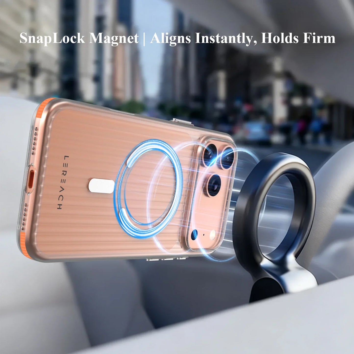 Lereach Magnetic Matte Phone Case for iPhone 17 Pro Max / 17 Air / 17 - PC+Magnet Material, Anti-slip Drop Protection