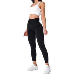 Solid Seamless Leggings Women Soft Workout Tights Fitness Outfits Yoga Pants