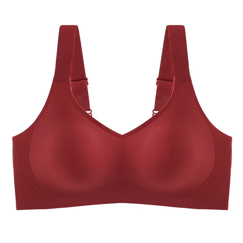 Large Size Soft Support Push-up Bra For Women, Seamless One-piece