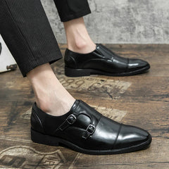 Formal Slip On Men Dress Shoes Classic Leather Oxfords For Wedding Party