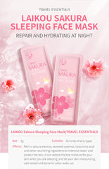 Sakura Seaweed Centella Snail Collagen Sleeping Mask Individual Packaging Nourishing Skin care Skin Barrier Face Mask