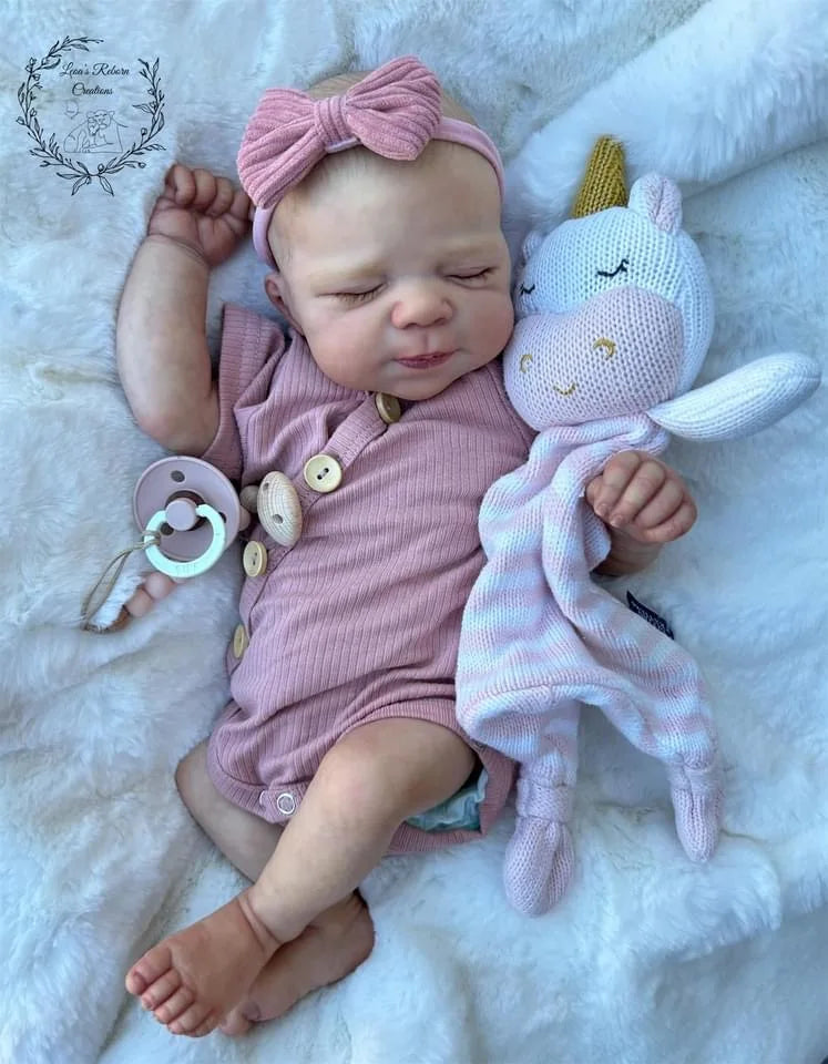 NPK 19-inch Newborn Baby Reborn Doll - Pascale Soft Body Lifelike Cuddly 3D Skin Multiple Layers Painting Realistic Touch
