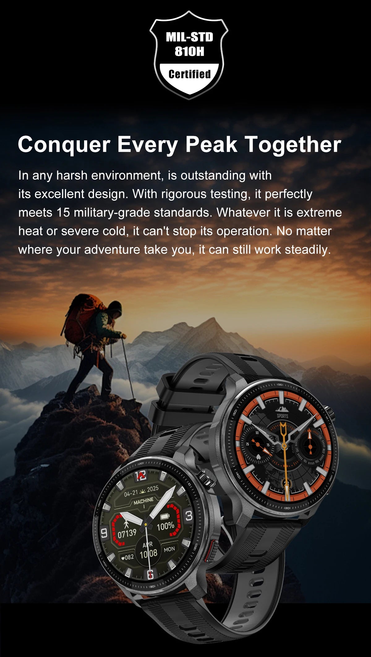 NEW GPS Offline Maps Smart Watch 1.43" AMOLED Military Sports Smartwatch 4GB Memory Video Player 30m Swim Waterproof Bracelet