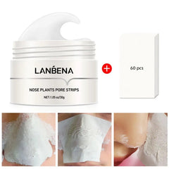 Blackhead Remover Cream Tearing Mask Set Plant Nose Pore Strips Acne Treatment Black Dots Peel Off Mud Mask Skin Care