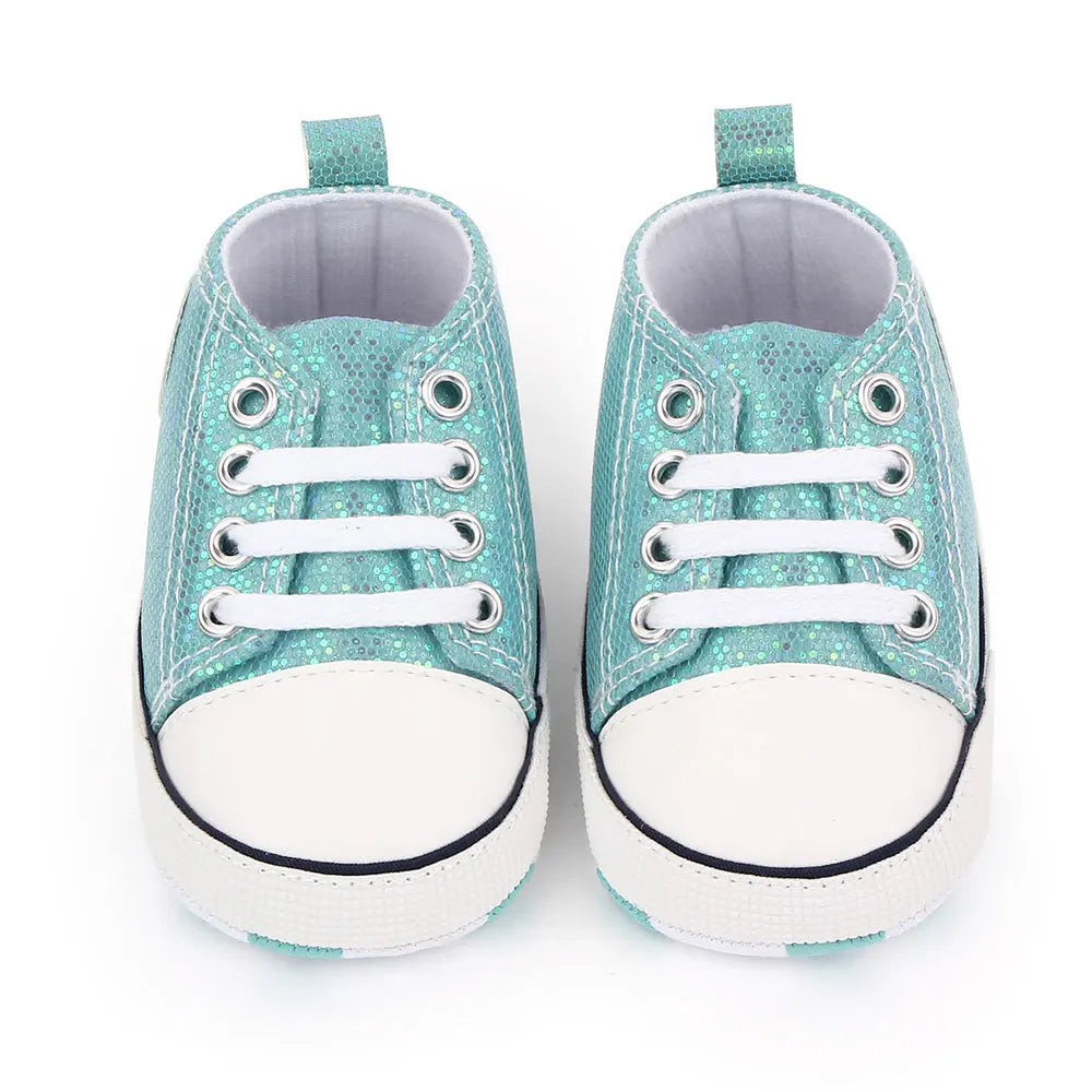 Classic Flash Canvas Baby Shoes Infant Boys Girls Sports Shoes Soft Sole