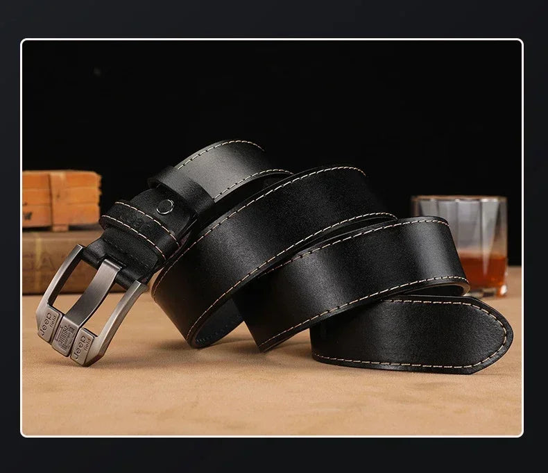 Men High Quality Genuine Leather Belt Luxury Brand Designer Belts Men Fashion Waist Straps for Jeans Trousers