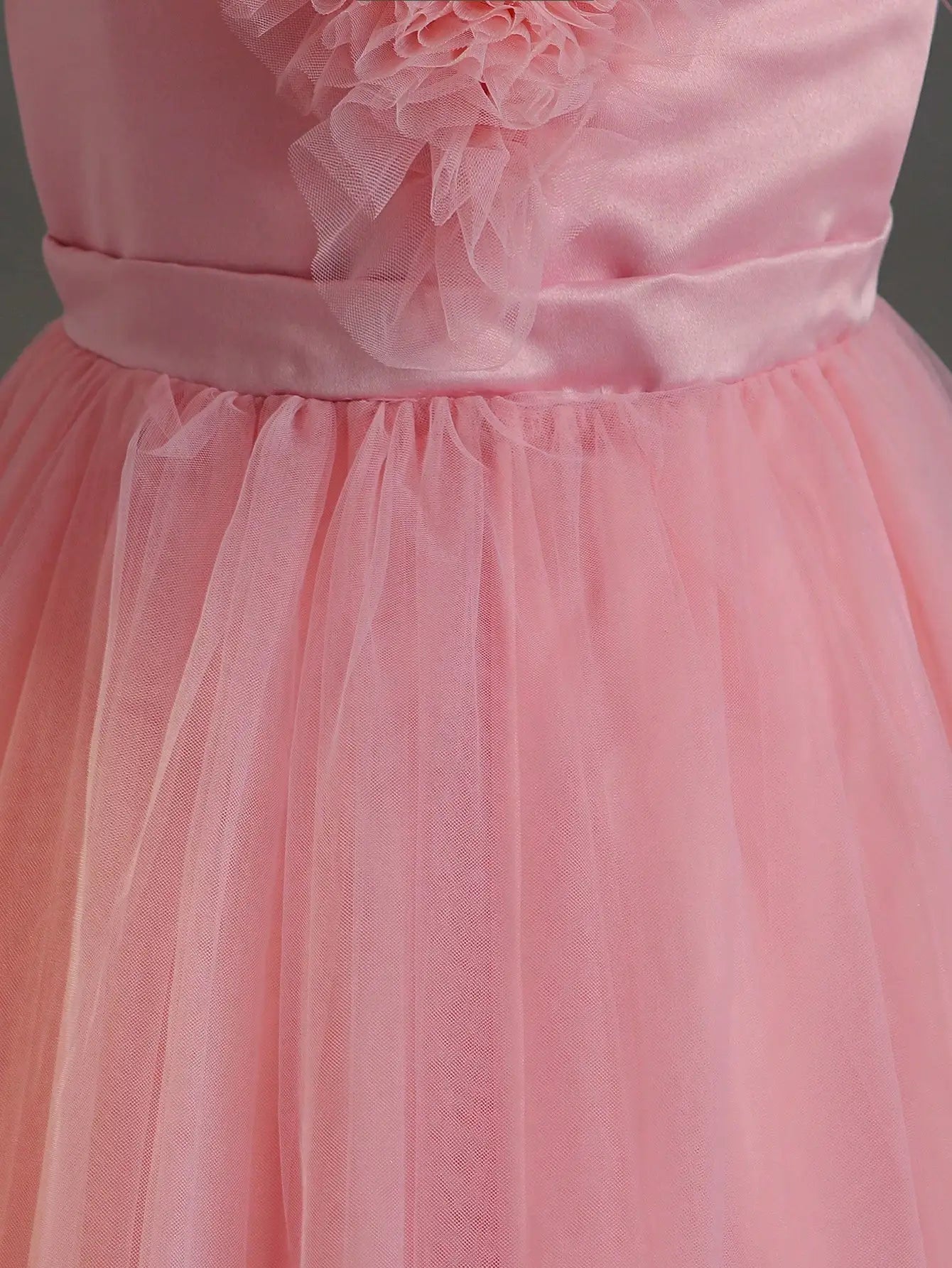 All Seasons Tween Girl Wedding Season Flower Girl Dress  Ruffle Design Elegant Formal Dress For Party And Birthday Kids Clothes
